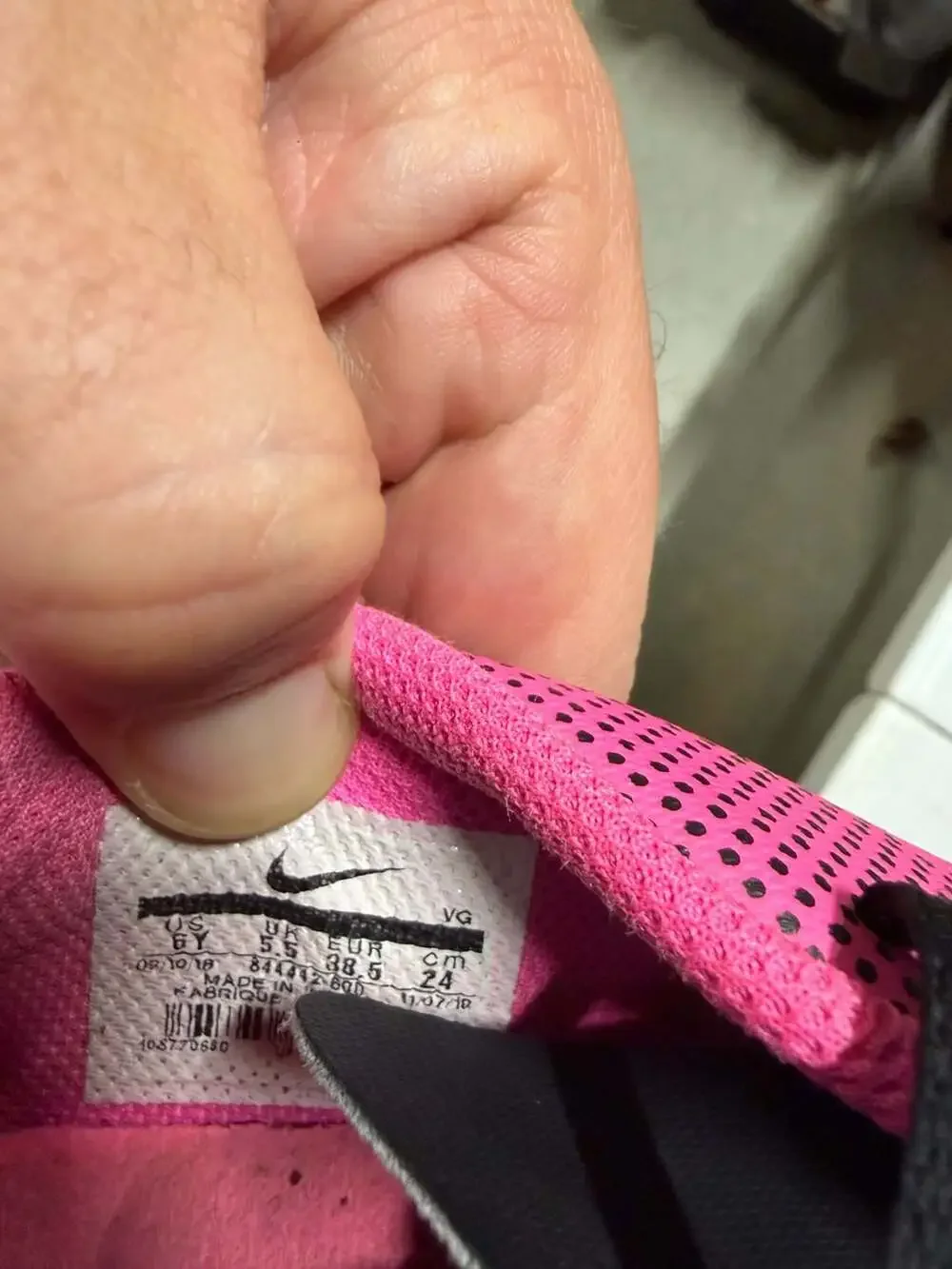 Nike JR Bravata II FG Pink and Black Youth Soccer Cleats 844442-600